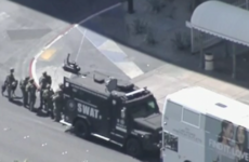 One dead, one wounded after gunman barricades himself into bus in Las Vegas