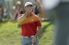 Dustin Johnson hits drive 424 yards - and still comes up short of his opponent's ball