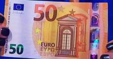 This is what the new €50 note (and its security features) looks like