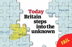 The Guardian made a hames of Ireland on its Brexit front page this morning
