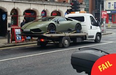 Is this Conor McGregor's swish Lamborghini getting towed in Dublin?