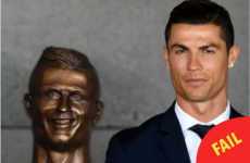 This godawful bust of Cristiano Ronaldo has just been unveiled at a Portuguese airport