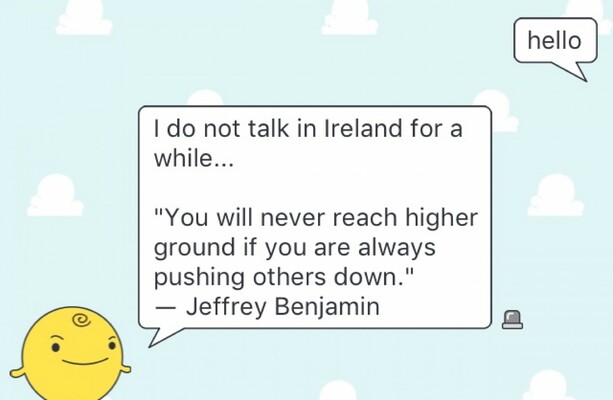 Simsimi app on ipad- wen ur bored just talk to tis~