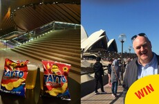 The Sydney Opera House sold Tayto specially for the Dara O Briain gig last night