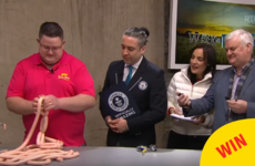 Please look at this Cavan man beating the world record for the most sausages made in a minute