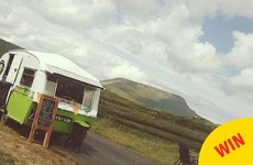 This little caravan sells delicious pancakes in the spectacular setting of the hills of Donegal