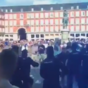Ugly scenes in Madrid as Leicester City fans clash with Spanish police
