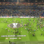 Violent clashes forced fans on the pitch and delayed Lyon's Europa League tie against Besiktas