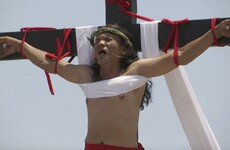 Devotees nail themselves to crosses at Philippines' annual Good Friday ceremony