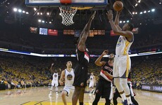 Durant stars as Warriors draw first blood, Celtics fall in emotional clash