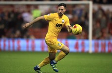 Greg Cunningham attempts to run off an injury for Preston - turns out it's a broken leg