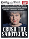 'Crush the saboteurs': Here's how the British press reacted to Theresa May calling an election