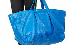 Fashion label Balenciaga is selling a big blue IKEA bag lookalike for €2000