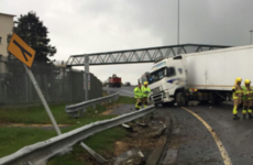 Delays on M50 as jackknifed truck blocks slip road