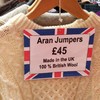 A gift shop in the UK is selling 'British' Aran jumpers
