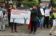 Dublin protest against anti-gay violence in Chechnya as Russia seeks to play down controversy
