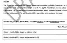 No repeal: Citizens’ Assembly recommends replacing or amending Eighth Amendment