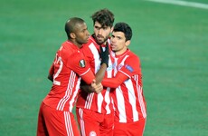Olympiakos won the Greek league Sunday... but may lose it again tomorrow