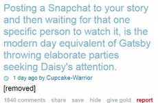 'Gatsbying': There's now a word to describe posting a selfie to get your crush's attention