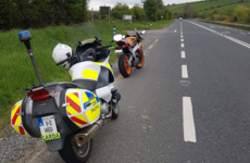 A motorcyclist on a provisional licence was clocked at over 200km/hr today