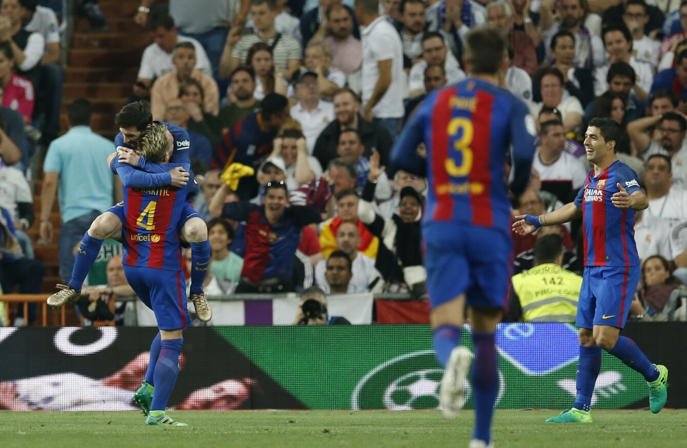 Messi El Clasico Celebration / Real Madrid 0-3 Barcelona. A poisoned ...