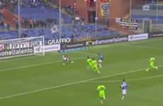 Sampdoria striker embarrasses defender with Bergkamp-esque goal