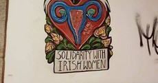 This lovely Repeal the 8th street art has been spotted on a wall in Portugal