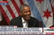 Everyone is loving Obama's opening line on his return to public life yesterday