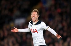 Eriksen thunderbolt keeps Tottenham's Premier League title hopes alive