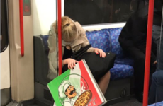 If ever there was a photo to sum up bank holiday fear, it's this photo of a sleeping girl and her pizza