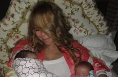 Mariah Carey revealed on Instagram that she gave birth while listening to her own hits, and nobody can cope