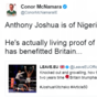 An Irish journalist has gone insanely viral for shutting down a pro-Brexit group's tweet about a boxer