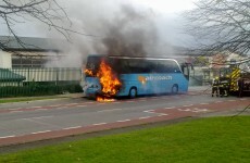 Aircoach bus catches fire in Ballinteer