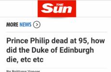 The Sun has mistakenly reported that Prince Philip has died