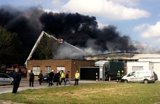 Emergency services at scene of large fire in Limerick factory
