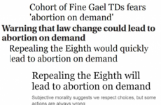 A message to Irish politicians - stop using the phrase 'abortion on demand'
