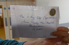 This letter had a euro attached in place of a stamp, but An Post delivered it anyway