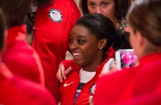 Simone Biles had a biting response for a TV host who asked why she wasn't smiling