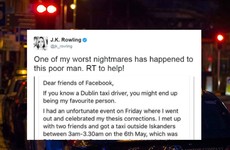 JK Rowling asked people to help a Dublin student find an important bag - and it worked