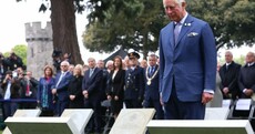 Prince Charles lays poppy wreath and unveils Victoria Cross memorials in Glasnevin Cemetery