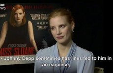 Everyone is living for Jessica Chastain rolling her eyes at the mention of Johnny Depp in an interview
