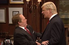 Last night's SNL featured Donald Trump giving Sean Spicer a Godfather-style kiss of death
