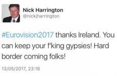 Tory councillor suspended following racist anti-Irish tweet during Eurovision