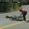 Cyclist who suffered concussion in heavy crash pulled from Tour of California