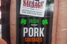 These 'British Australian Irish' sausages are on sale down under and it's so confusing