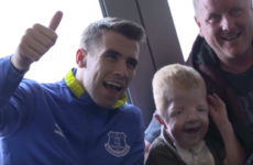 Seamus Coleman helps make young Everton fan's dream come true