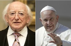 President Higgins will meet Pope Francis in Rome on Monday