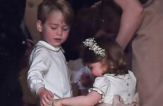 The internet has fallen for this adorable photo of George and Charlotte at Pippa Middleton's wedding