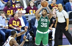 Bradley's game-winning three pointer on the buzzer completes Boston's stunning comeback