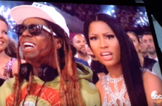 Nicki Minaj's reaction to Drake's speech at the Billboard Music Awards last night was amazing